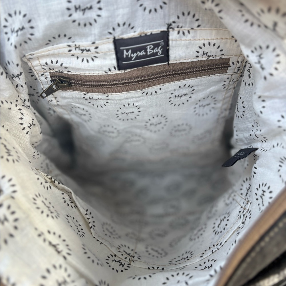 NWT Myra Bag Embossed Leather Chic Backpack S-2854 - Picture 7 of 10